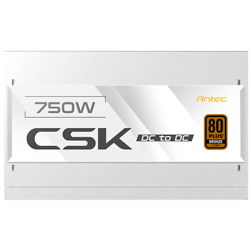  Nguồn máy tính Antec CSK DC 750 750W 80 Plus Bronze | Non Modular, PCIe 5.1, ATX, Trắng 