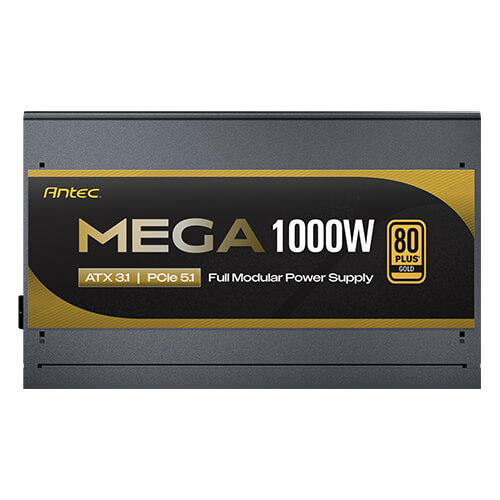  Nguồn máy tính Antec MEGA 1000 Gold 1000W | 80 Plus Gold, ATX 3.1, PCIe 5.1, Full Modular, Đen 