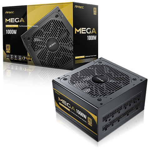 Nguồn máy tính Antec MEGA 1000 Gold 1000W | 80 Plus Gold, ATX 3.1, PCIe 5.1, Full Modular, Đen