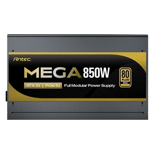  Nguồn máy tính Antec MEGA 850 Gold 850W | 80 Plus Gold, Full Range, Full Modular, PCIe 5.1, ATX 3.1, Đen 