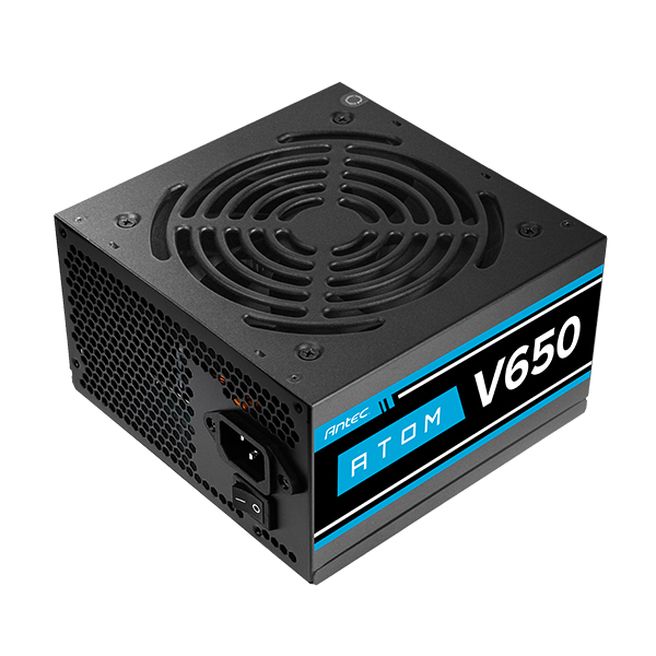  Nguồn máy tính Antec Atom Meta V650 600W (230V AC) (ANTECV650EC) | Non-Modular, 120mm Fan, ATX, Đen 