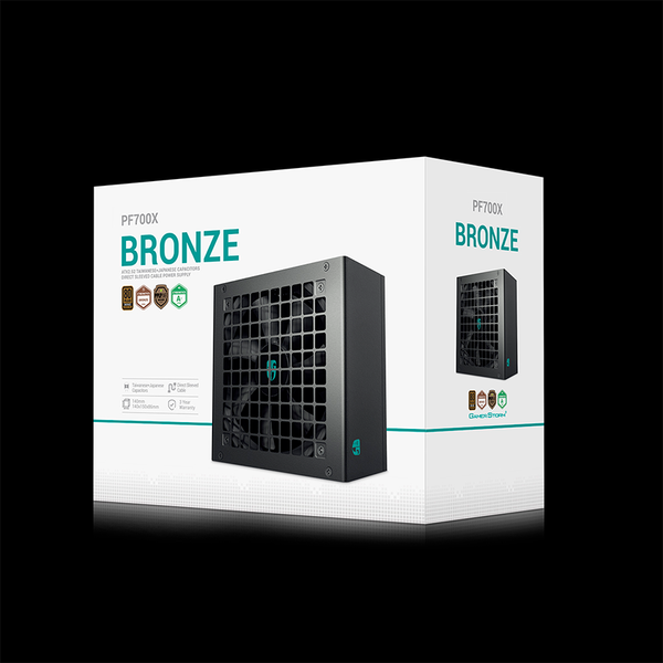  Nguồn máy tính Deepcool PF700X 700W 80 Plus Bronze | ATX12V V2.52, Active PFC, 120mm, 230V 