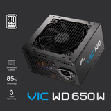  Nguồn máy tính FSP VIC WD 650 650W 80 Plus White | ATX12V V2.53, HDB Fan 120mm, Active PFC 