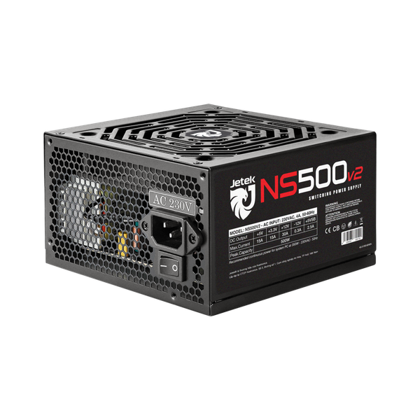 Nguồn máy tính Jetek NS500 V2 | 350W, Non Modular, ATX 