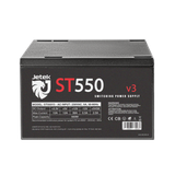  Nguồn máy tính Jetek ST550 V3 550W | 450W Liên tục, Non Modular, Cáp dẹt, ATX, Đen 