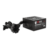  Nguồn máy tính Jetek ST550 V3 550W | 450W Liên tục, Non Modular, Cáp dẹt, ATX, Đen 