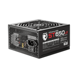  Nguồn máy tính Jetek ST650 V3 600W Cáp Dẹt Đen | ATX, Single Rail, 2 PCIe 6+2-pin 