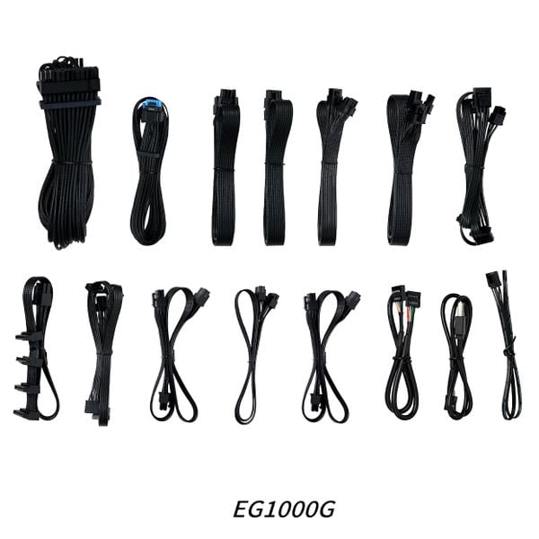  Nguồn máy tính LianLi EDGE 1000W Gold V2 (PSULLEG1000C.BH00.EU) | 80 Plus Gold, Full Modular, Kèm HUB, Đen 