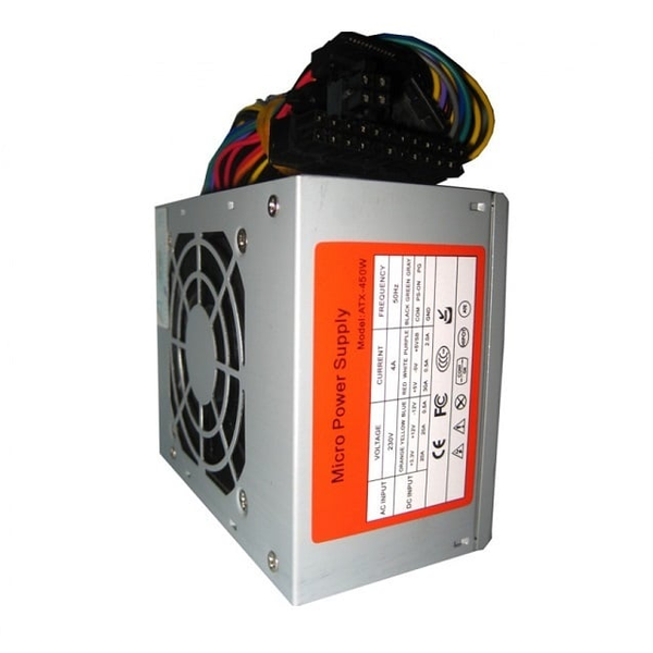  Nguồn máy tính Micro Mini J102 Slim 450W | Micro ATX, Fan 80mm, 20+4 Pin, CPU 4 Pin 
