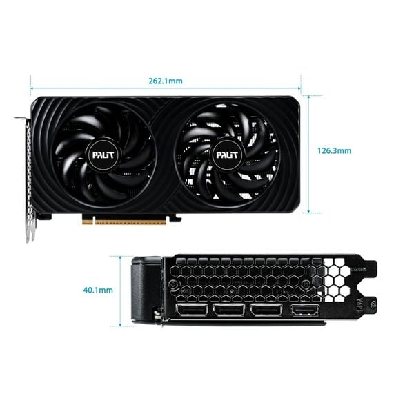  Card màn hình NVIDIA GeForce RTX 5060 Ti Palit Dual | 8GB GDDR7, 4608 CUDA 