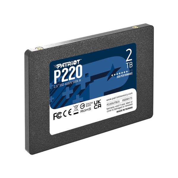  Ổ cứng SSD Patriot P220 2TB | SATA III, 2.5" (P220S2TB25) 