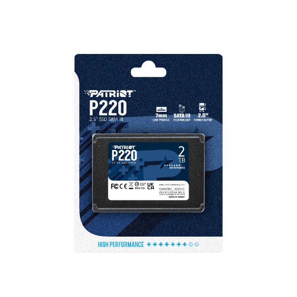  Ổ cứng SSD Patriot P220 2TB | SATA III, 2.5" (P220S2TB25) 