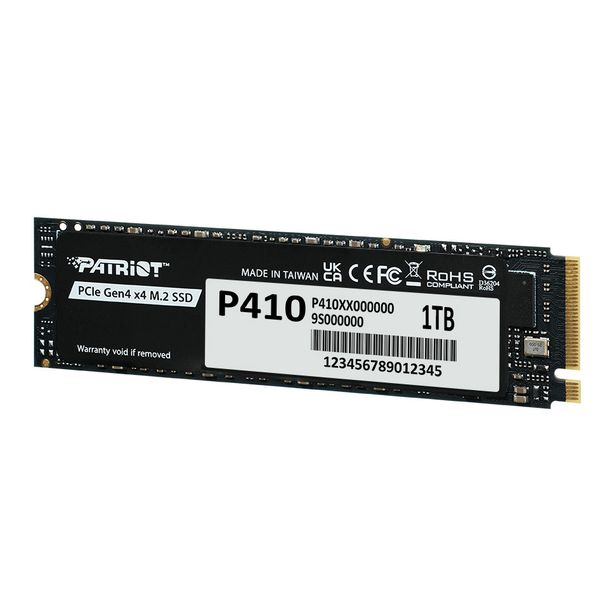  Ổ cứng SSD Patriot P410 1TB | PCIe Gen4 x4 NVMe, M.2 2280 (P410P1TBM28H) 