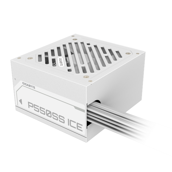  Nguồn máy tính Gigabyte 550W 80 Plus Silver Ice (GP-P550Ss ICE) - Trắng | Non Modular, ATX 