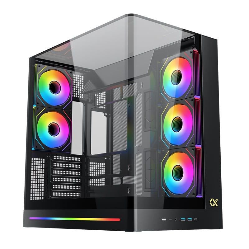 Thùng máy Xigmatek Pano II ATX (Không Kèm Fan) - Đen