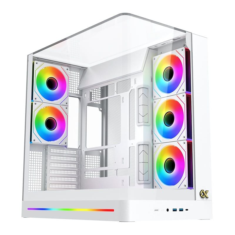 Thùng máy Xigmatek Pano II ATX (Không Kèm Fan) - Trắng