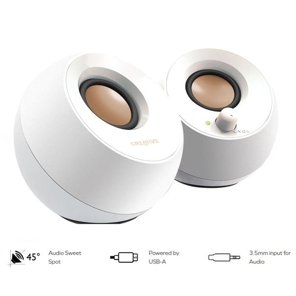  Loa Creative Pebble | Trắng (51MF1680AA001) 