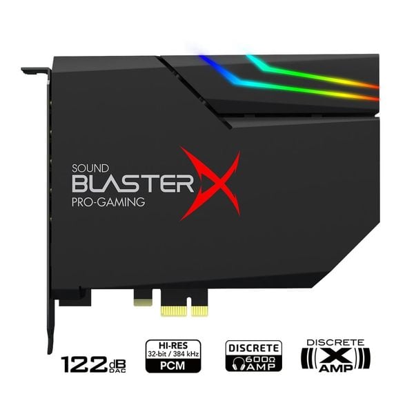  Sound Card Creative Sound BlasterX AE-5 Plus | RGB, Đen (70SB174000003) 