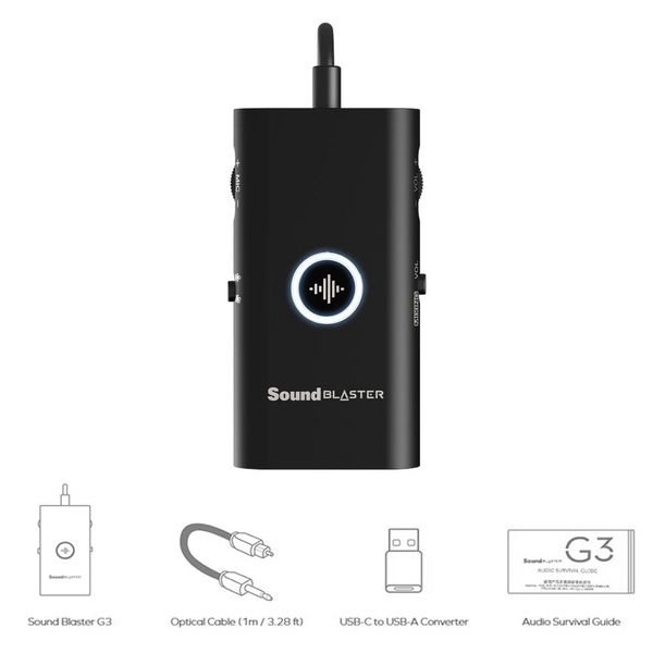  Sound Card Creative Sound Blaster G3 | Đen (70SB182000000) 