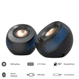  Loa Creative Pebble X | Bluetooth, RGB, Đen (51MF1715AA000) 