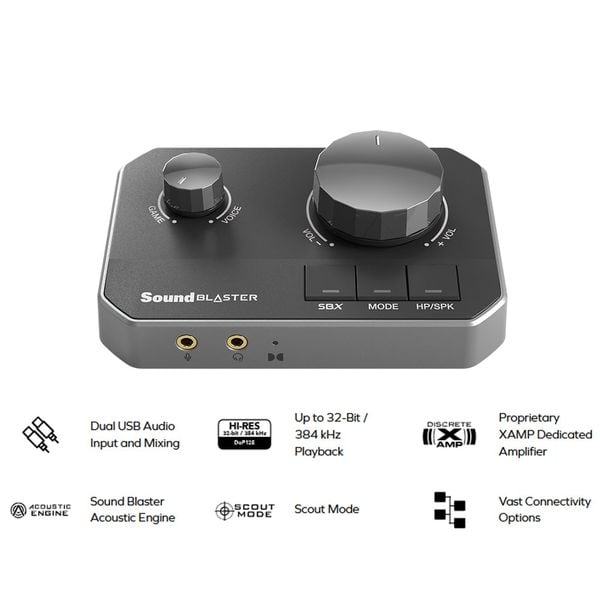  Sound Card Creative Sound Blaster G8 | Đen (70SB190000000) 