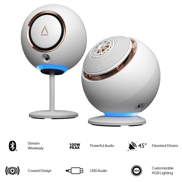  Loa Creative Pebble Nova | Bluetooth, RGB, Trắng (51MF1720AA001) 