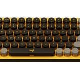  Bàn phím cơ Gaming Không Dây Logitech POP Keys Wireless Bluetooth Blast Yellow | Brown Switch, Vàng/Đen (920-010577) 