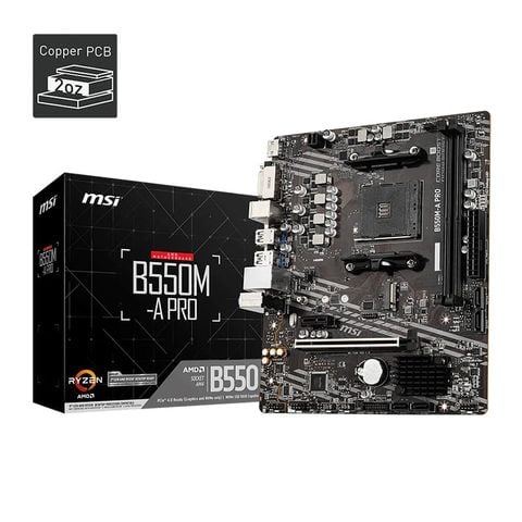 Mainboard MSI B550M-A PRO | AM4, mATX, 2 khe DDR4