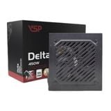  Nguồn máy tính Vsp Delta P450 450W (Cáp Dẹt Đen) (M) | Cáp Dẹt, ATX 