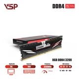  RAM PC VSP 8GB DDR4 3200MHz Tản Nhiệt Nhôm CL18 (DD04-8GDDR40173) | UDIMM, PC4-25600, Đen 
