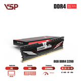  RAM PC VSP 8GB DDR4 3200MHz (P/N DD04-8GDDR40173) | UDIMM, CL18, Tản nhiệt nhôm, Đen 