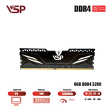  RAM PC VSP 8GB DDR4 3200MHz (P/N DD04-8GDDR40173) | UDIMM, CL18, Tản nhiệt nhôm, Đen 
