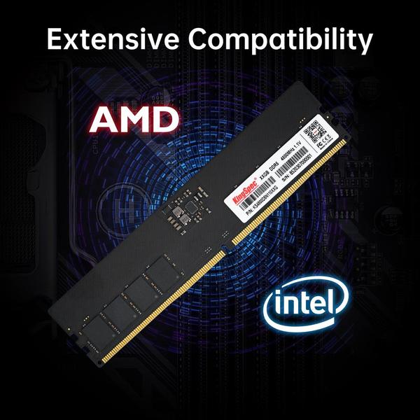  RAM PC KingSpec 16GB DDR5 | (1x16GB), 4800MHz, Intel/AMD K4800D5P11016G 