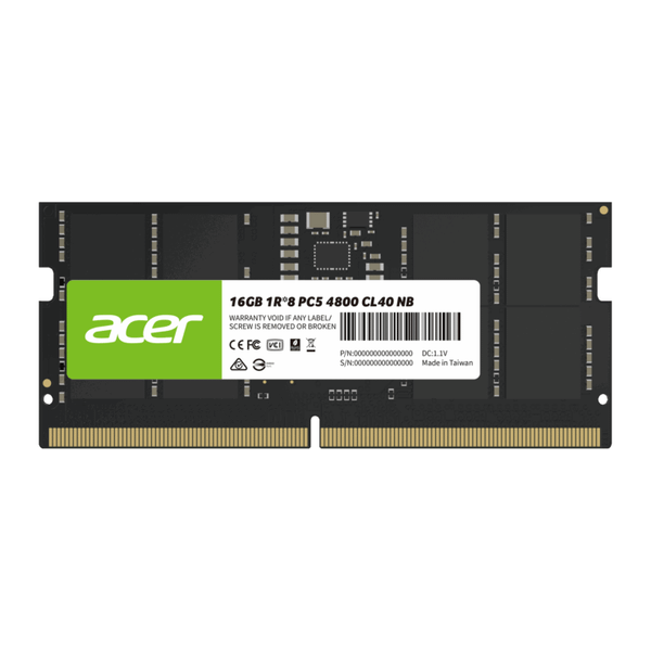  RAM Laptop Acer SD200 16GB DDR5 4800MHz SODIMM (BL.9BWWA.412) | CL40, 262 Pin, 1.1V 