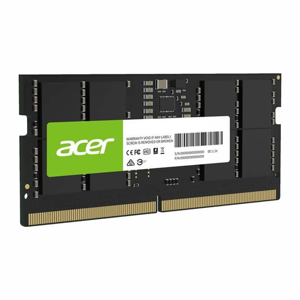  RAM Laptop Acer SD200 16GB DDR5 4800MHz SODIMM (BL.9BWWA.412) | CL40, 262 Pin, 1.1V 