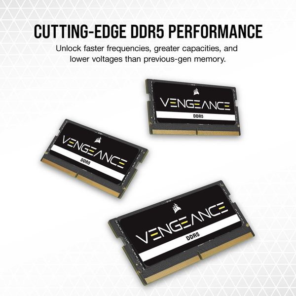  RAM Laptop Corsair Vengeance 16GB DDR5 Black | (1x16GB), 5600MHz CMSX16GX5M1A5600C48 
