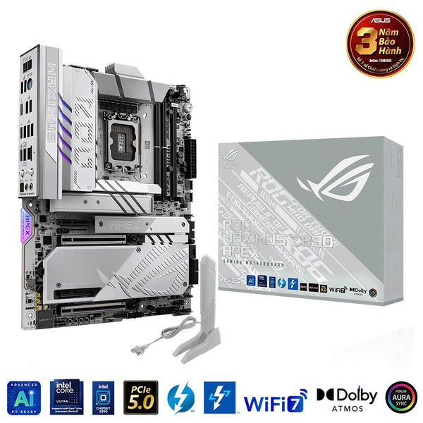  Mainboard ASUS ROG Maximus Z890 Apex Wifi DDR5 | LGA 1851, ATX, 2 khe RAM 