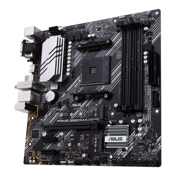  Mainboard ASUS Prime B550M-A Wifi DDR4 | AM4, mATX, 4 khe RAM 