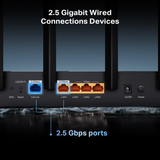  Router WiFi 7 TP-Link Archer BE4000 BE6500 | Dual-Band, 2.5Gbps WAN & LAN, EasyMesh, USB 3.0 
