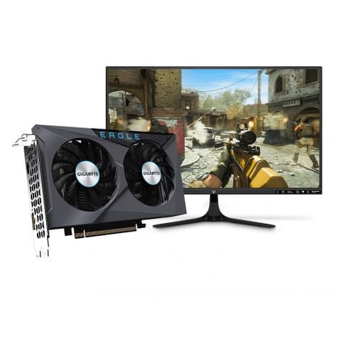 Combo VGA Gigabyte V.RX6500XT.4G.GG.EG - LCD VSP L.27.VSP.G2718Q1-2k