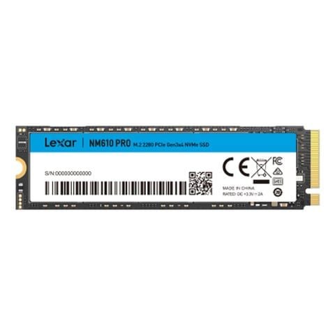  Ổ cứng SSD Lexar NM610 Pro 500GB | PCIe Gen3 x4 NVMe, M.2 2280 (LNM610P500G-RNNNG) 
