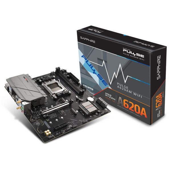  Mainboard SAPPHIRE Pulse A620AM DDR5 | AM5, mATX, 2 khe RAM 