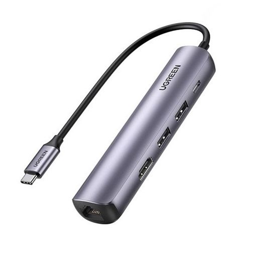 Bộ Chuyển Đổi Ugreen USB Type-C to HDMI 4k@60Hz / USB 3.0 / Lan Gigabit / PD 100W (10919) 