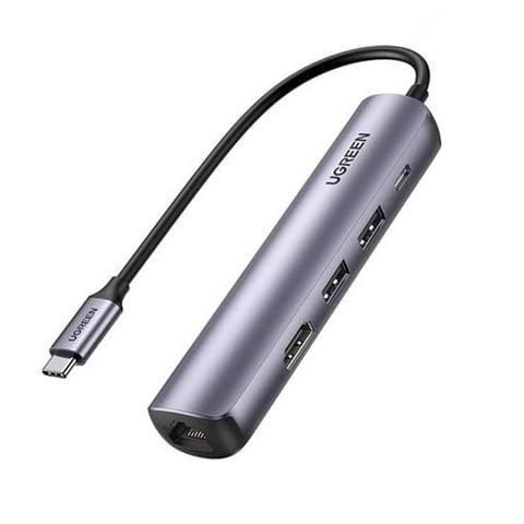 Bộ Chuyển Đổi Ugreen USB Type-C to HDMI 4k@60Hz / USB 3.0 / Lan Gigabit / PD 100W (10919)