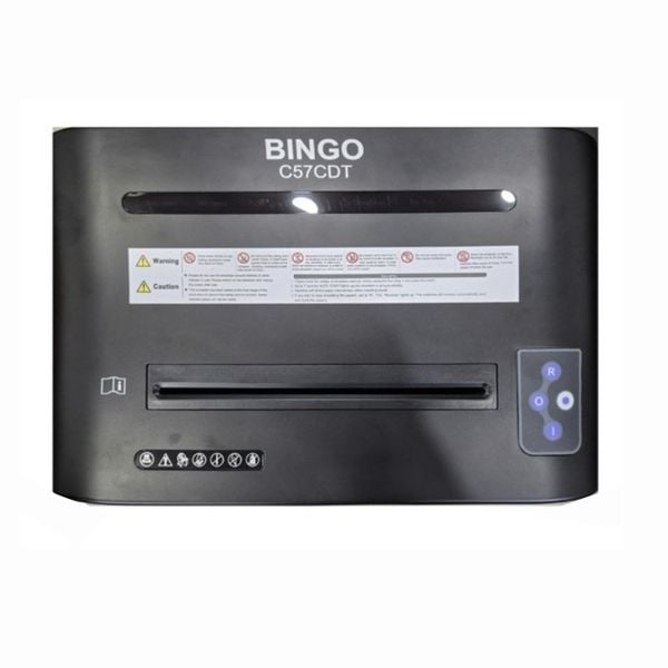  Máy huỷ tài liệu Bingo C57CDT | Huỷ kim kẹp, kim bấm, ID Card, CD 