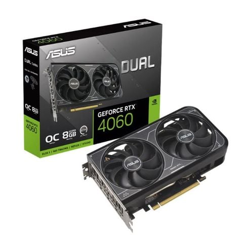Card màn hình NVIDIA GeForce RTX 4060 ASUS Dual | 8GB GDDR6, 3072 CUDA, 550W