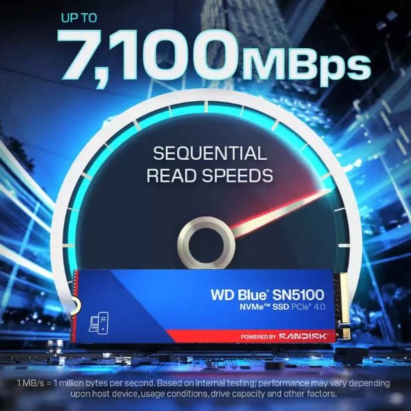 SSD WESTERN Blue SN5100 500GB NVMe Gen4 | Tốc độ cao, giá tốt