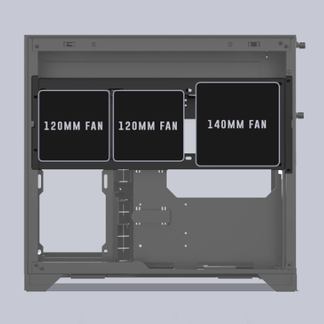  Thùng máy Lian Li O11 Vision M Digital (LCD 9.2 inch) (Không Kèm Fan) (CASELLO11VMDX) | M-ATX/ITX, LCD 9.2 inch, VGA 410mm, Đen 