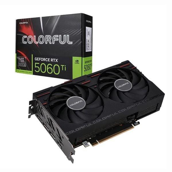  Card màn hình NVIDIA GeForce RTX 5060 Ti Colorful Gaming DUO | 16GB GDDR7, 4608 CUDA, 600W 