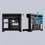  Thùng máy Lian Li O11 Vision M Digital (LCD 9.2 inch) (Không Kèm Fan) (CASELLO11VMDX) | M-ATX/ITX, LCD 9.2 inch, VGA 410mm, Đen 